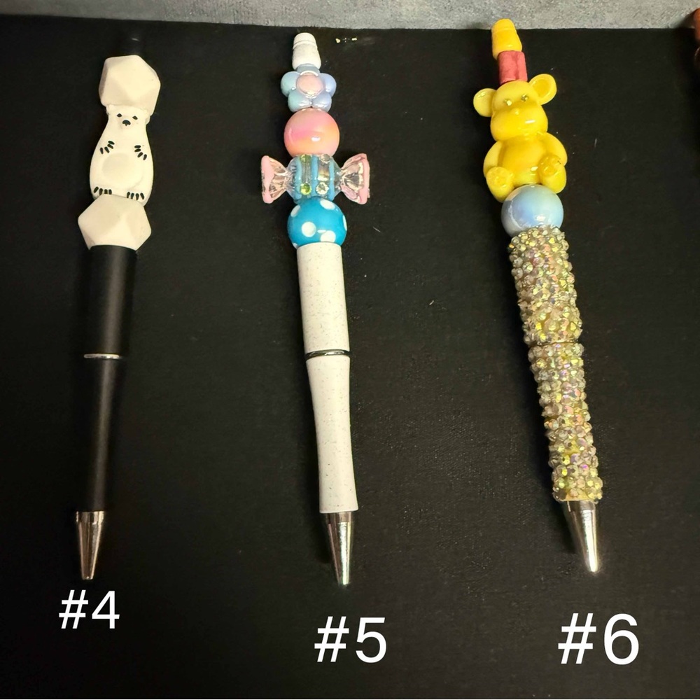Beaded pens